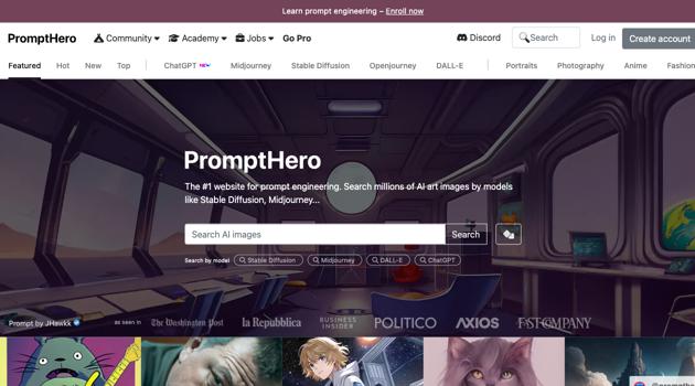 website screenshot